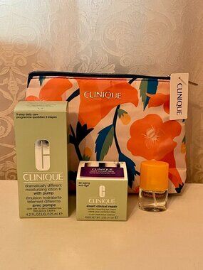 Clinique Bundle - Smart Clinical Repair Eye Cream Moisturizing Lotion Full Size